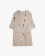 Hooded Long Wool Wrap Coat image 0