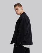 1 × Exposed Seam Wool Blazer image 3