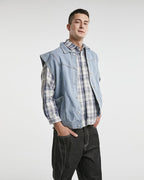 Stylish Cap Sleeve Denim Jacket image 3