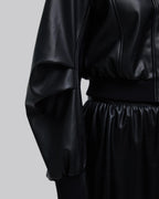Faux-Leather Cropped Jacket image 5