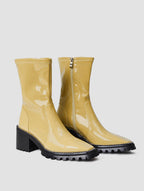 High Sheen High Heel Boots - Yellow, 10 image