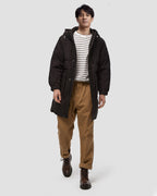 Black Long Puffer Jacket - Black, S image