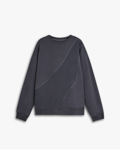 Textured &amp; Paneled Sweatshirt image 0