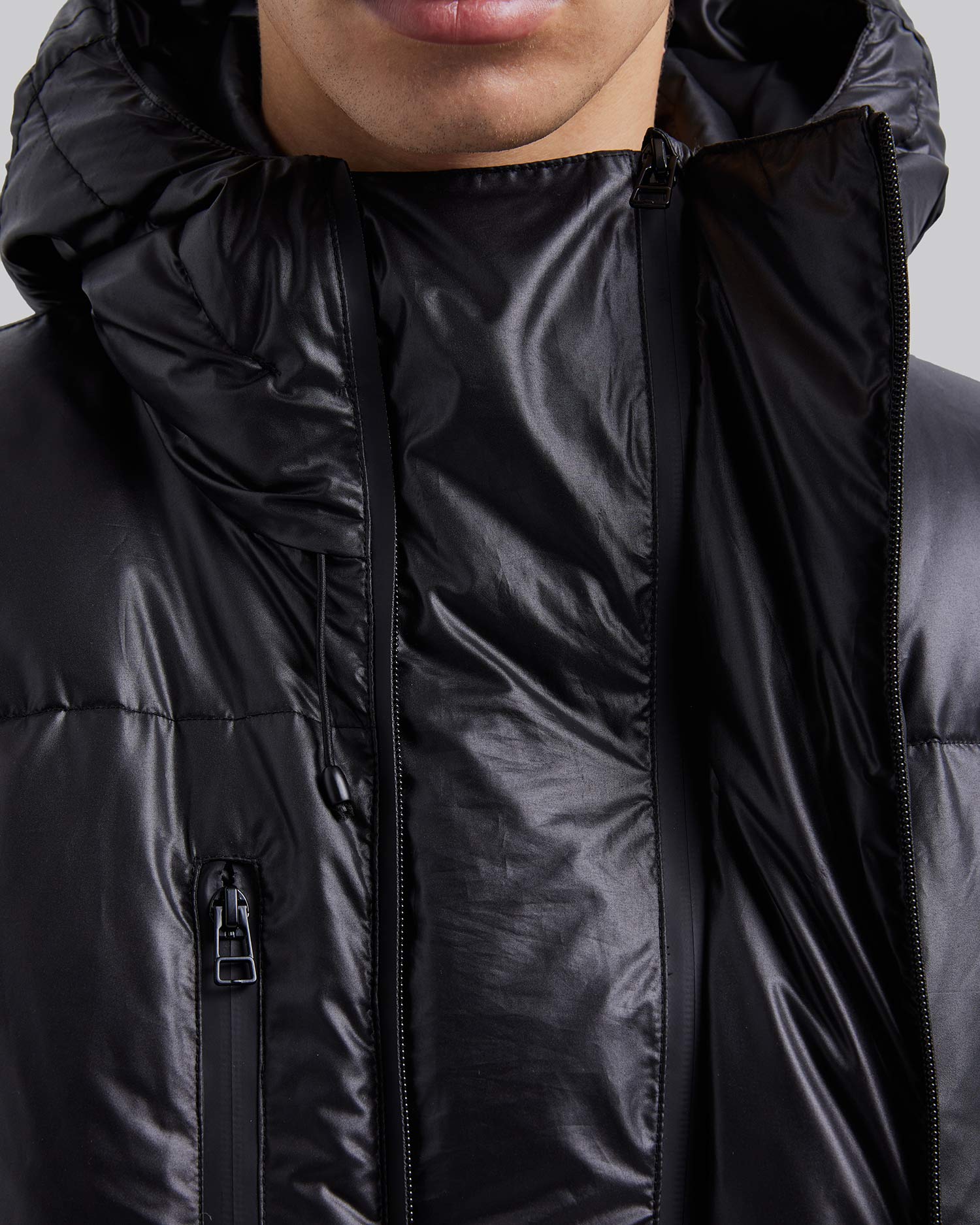 All-Black Classic Puffer Jacket image 5