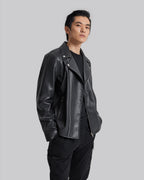 Faux-Leather Biker Jacket image 3