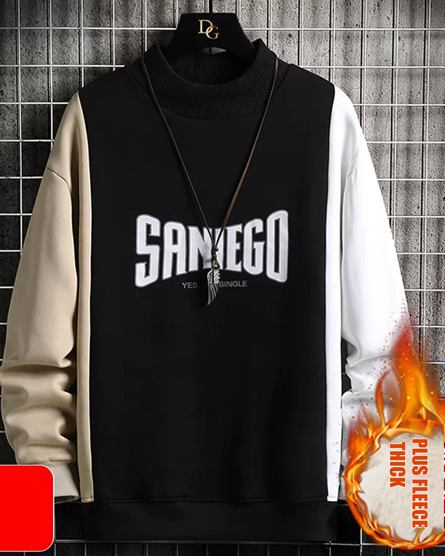 Wide Ribbed Crewneck Sweatshirt - Jasper, L image