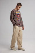 Crewneck With Skeleton Graphics image 2