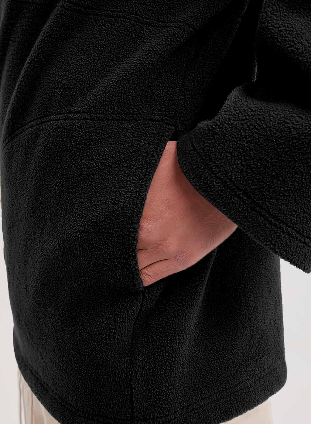 Half-Zip Patch Fleece Sweatshirt image 4