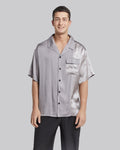 Lightweight Silk Short Sleeve Shirt - Grey, XL image