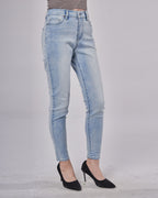 Women's Bleached  Slim-Fit Jeans image 2