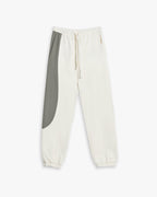 Side Paneled Sweatpants - White, L image