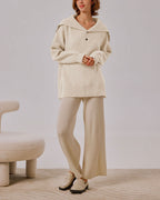 Wool Buttoned Pullover - Vanilla, L image