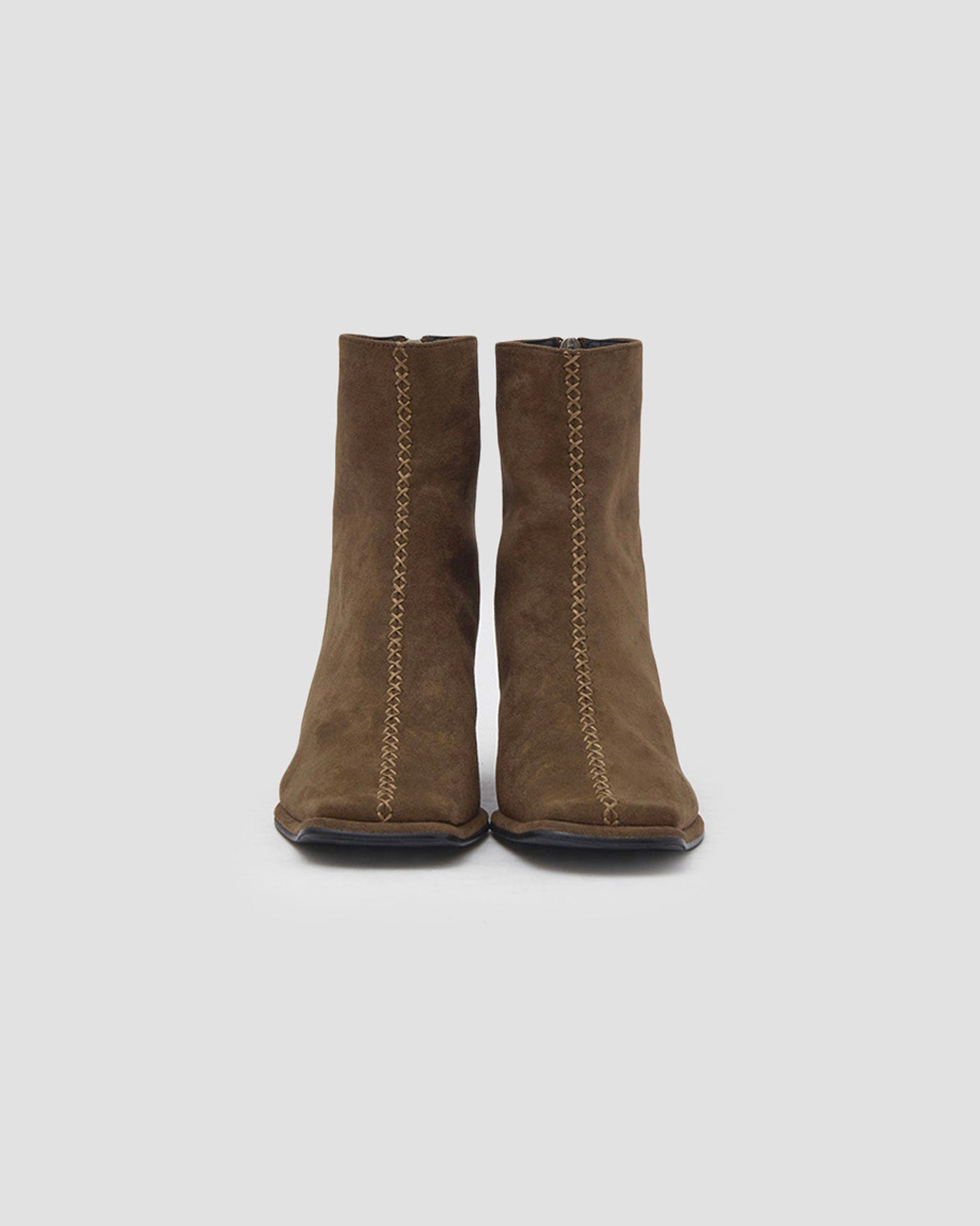 Suede Stitching Boots image 1