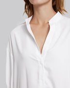 Cotton V-Neck Long Shirt image 5