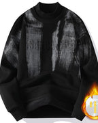 Fleece Lined Crewneck Sweatshirt - Black, M image
