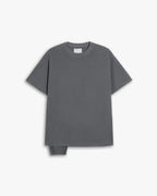 Patchwork-Hem T-Shirt - Gray, M image