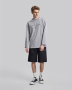 Geometric Seam Crewneck Sweatshirt image 1