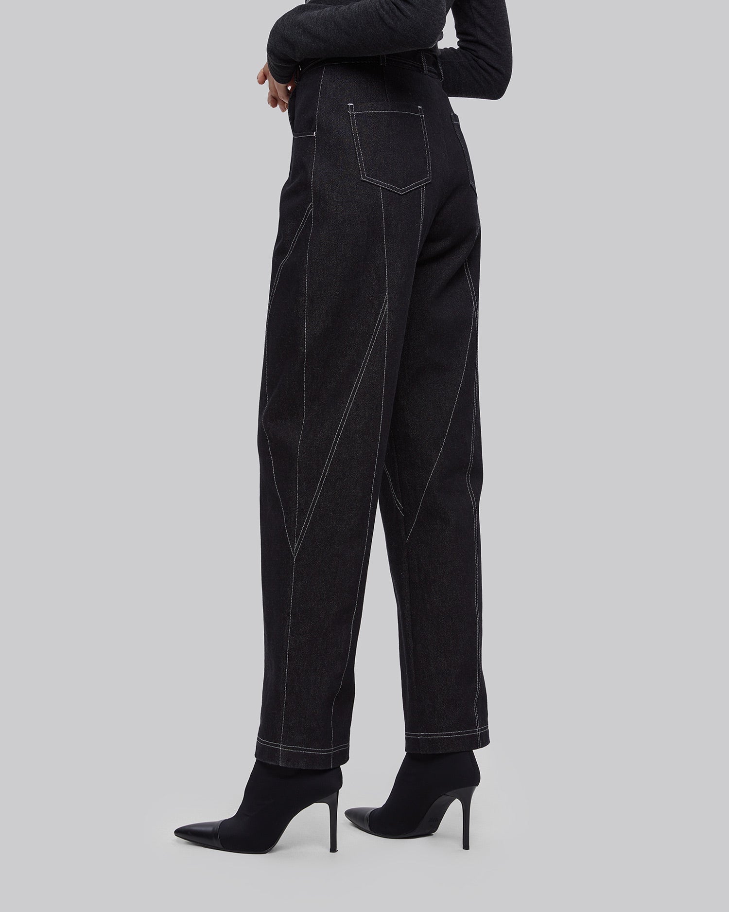 Multi Line Belted Pants image 4
