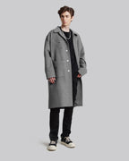 1 × Double Zipper Wool Coat image 2