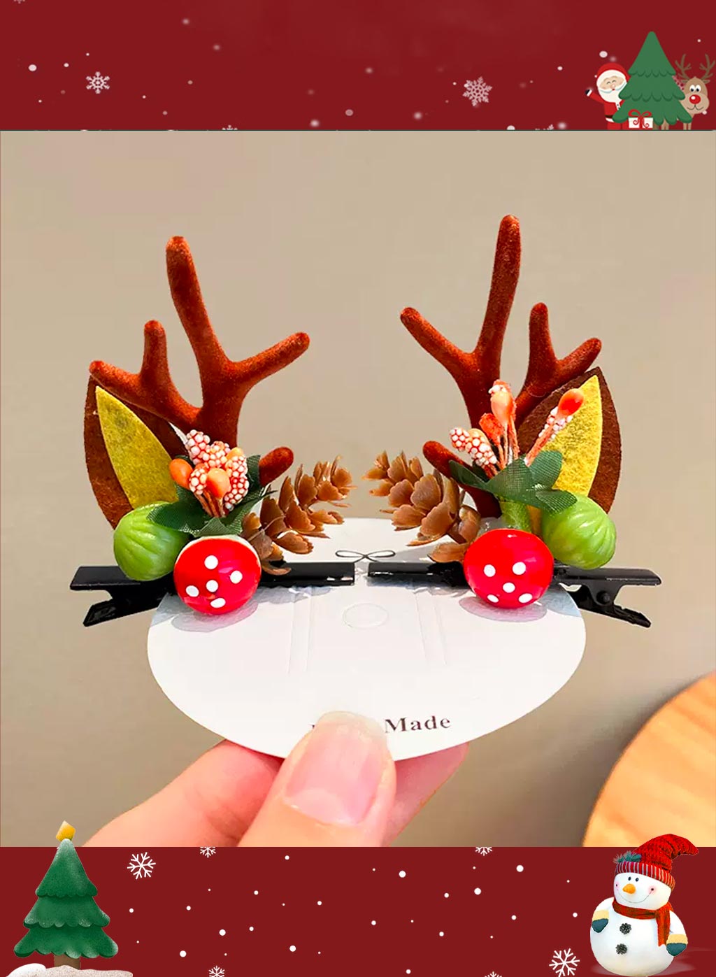 Special Christmas moose headdress - Copper, OS image
