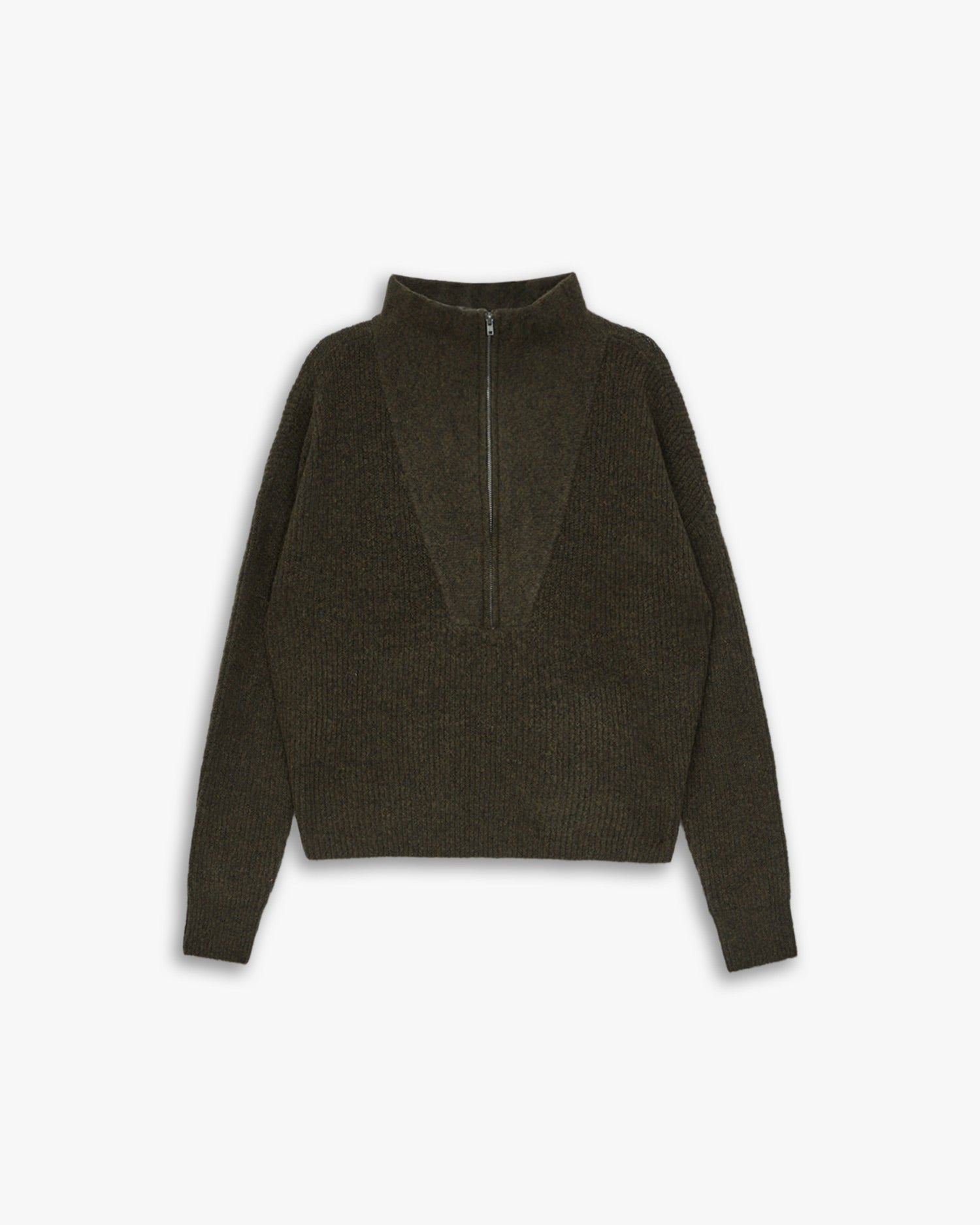 V-Shaped High Neck Sweater image 0