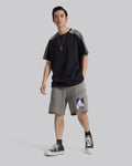 Graphic Print Shorts - Grey, S image
