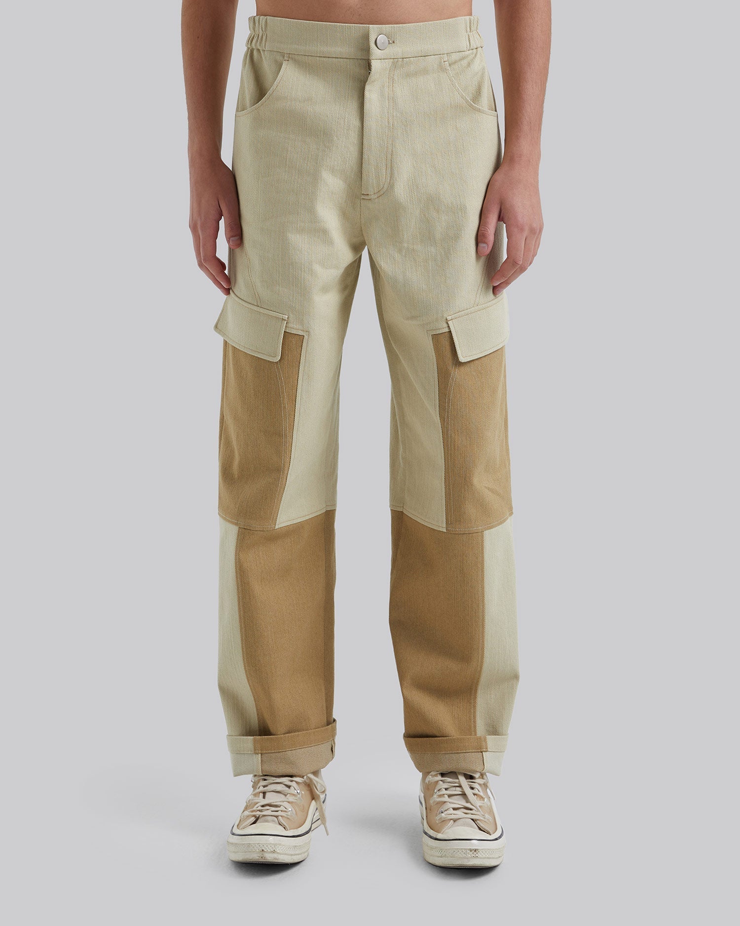Patchwork Khaki Pants image 1