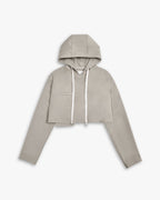 Cropped Hoodie in Khaki image 0