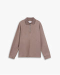 Zippered Polo Shirt with Splits image 0