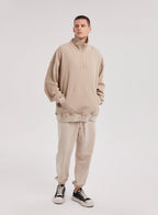 Half-Zip Front Pocket Pullover - Whipping Cream, M image