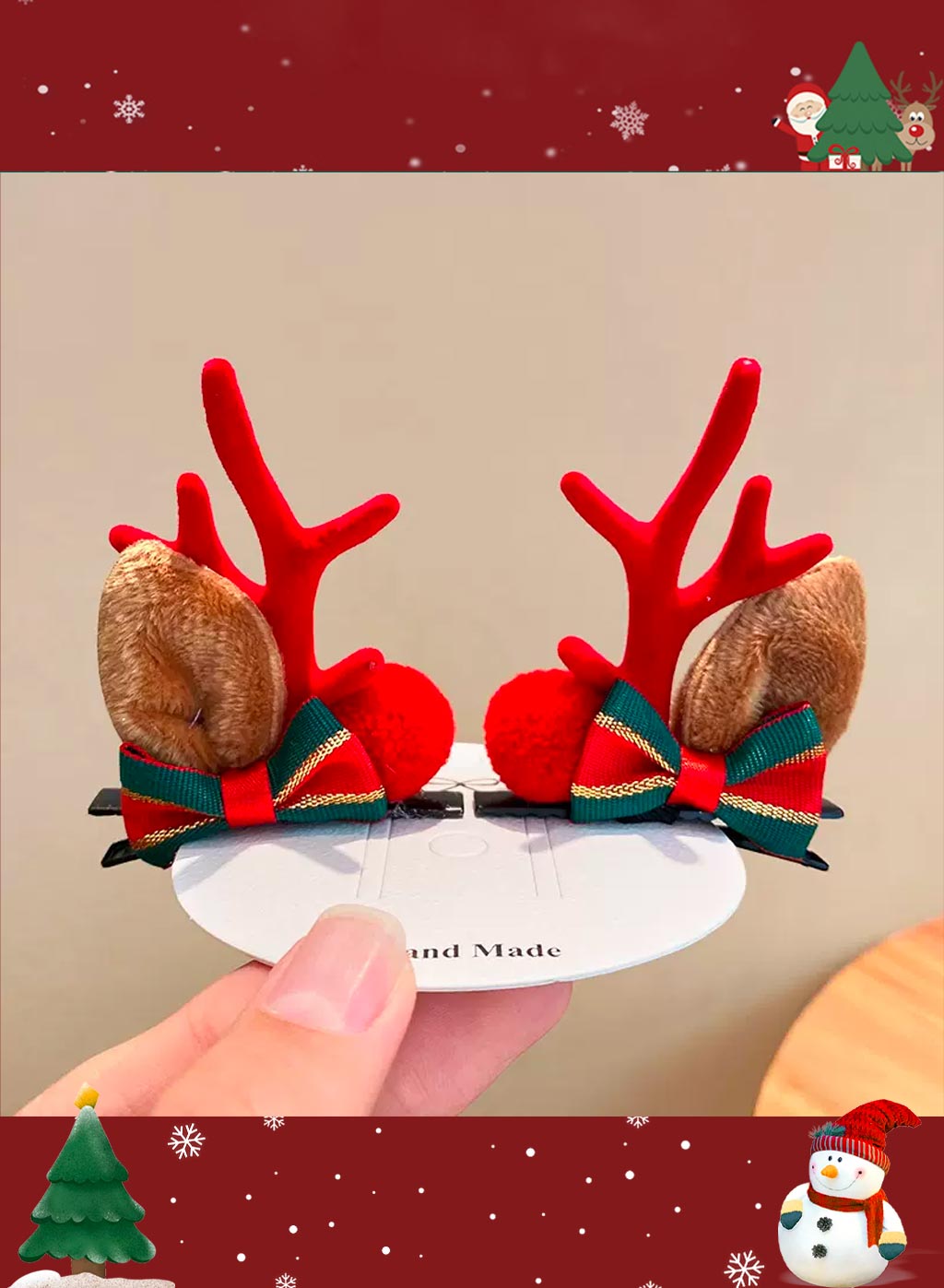 Special Christmas moose headdress - DarkGoldenrod, OS image