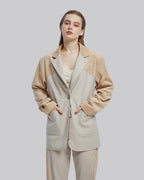 Earthy Color Panel Blazer image 3