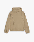 Hoodie with Decorative Lines - Khaki, L image