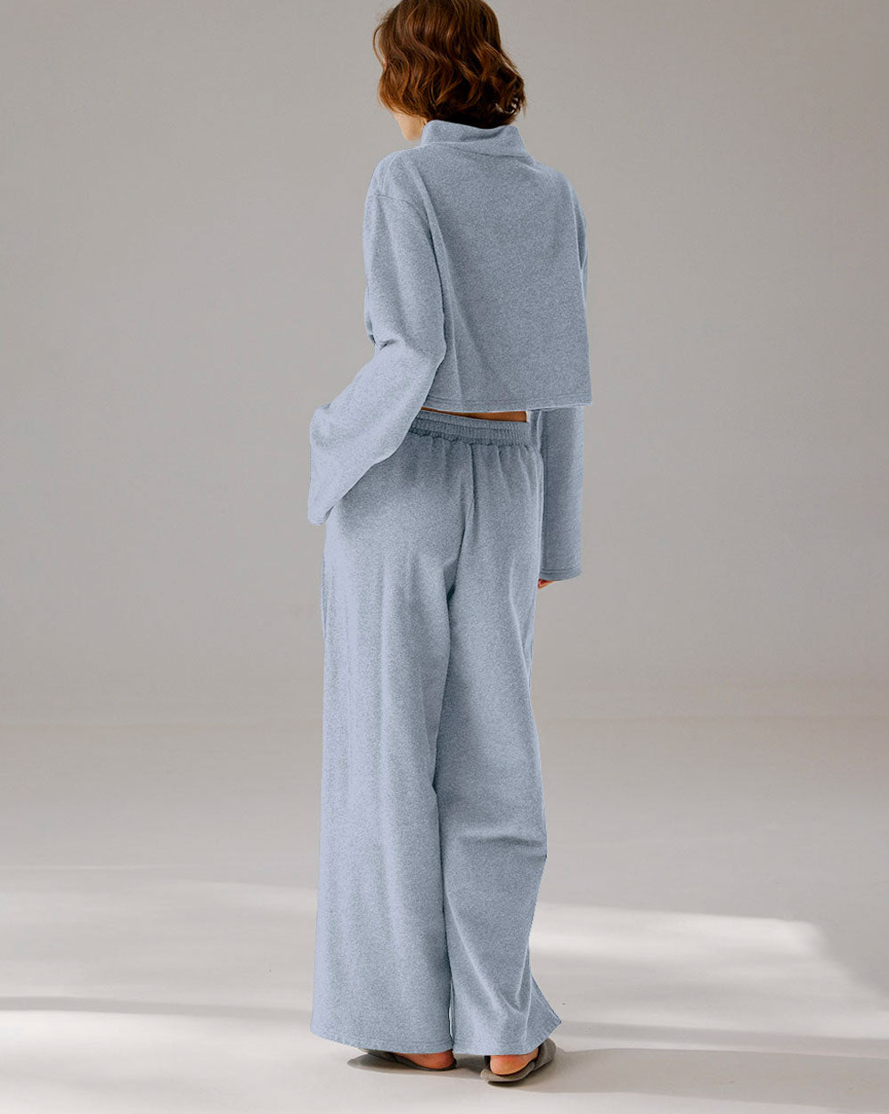 Cropped Cotton Lounge Set image 3