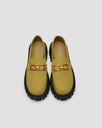 Leather Loafers With Chain - Earls Green, 10 image