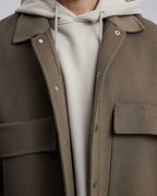 Woolen Jacket With Front Pockets image 3