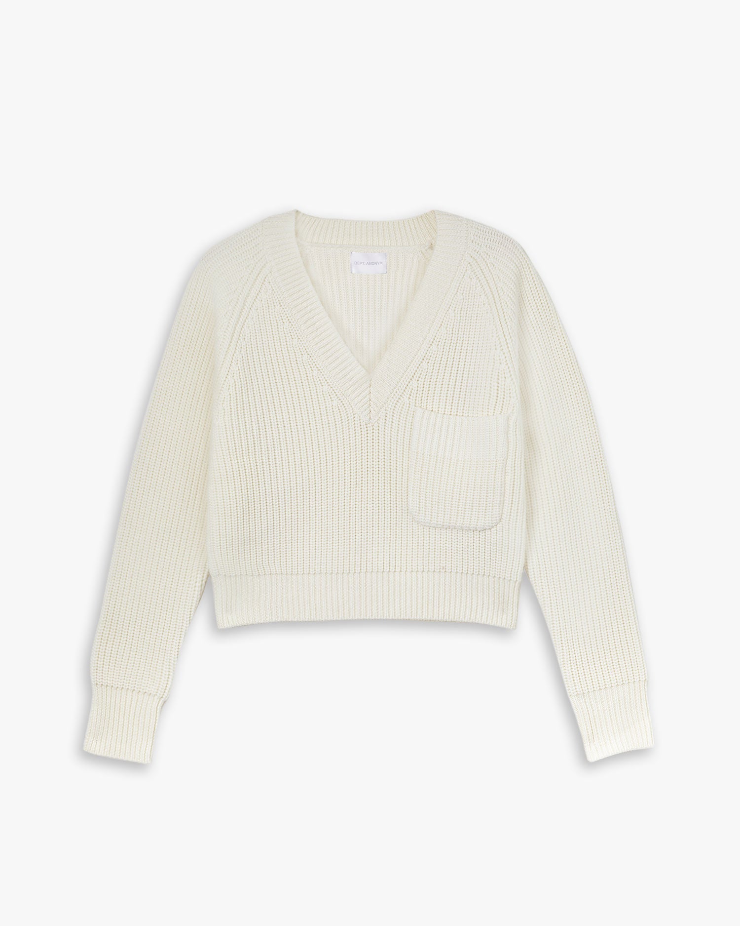 V-Neck Cropped Sweater image 0