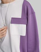 Paneled Duo-Chromatic Sweatshirt image 5
