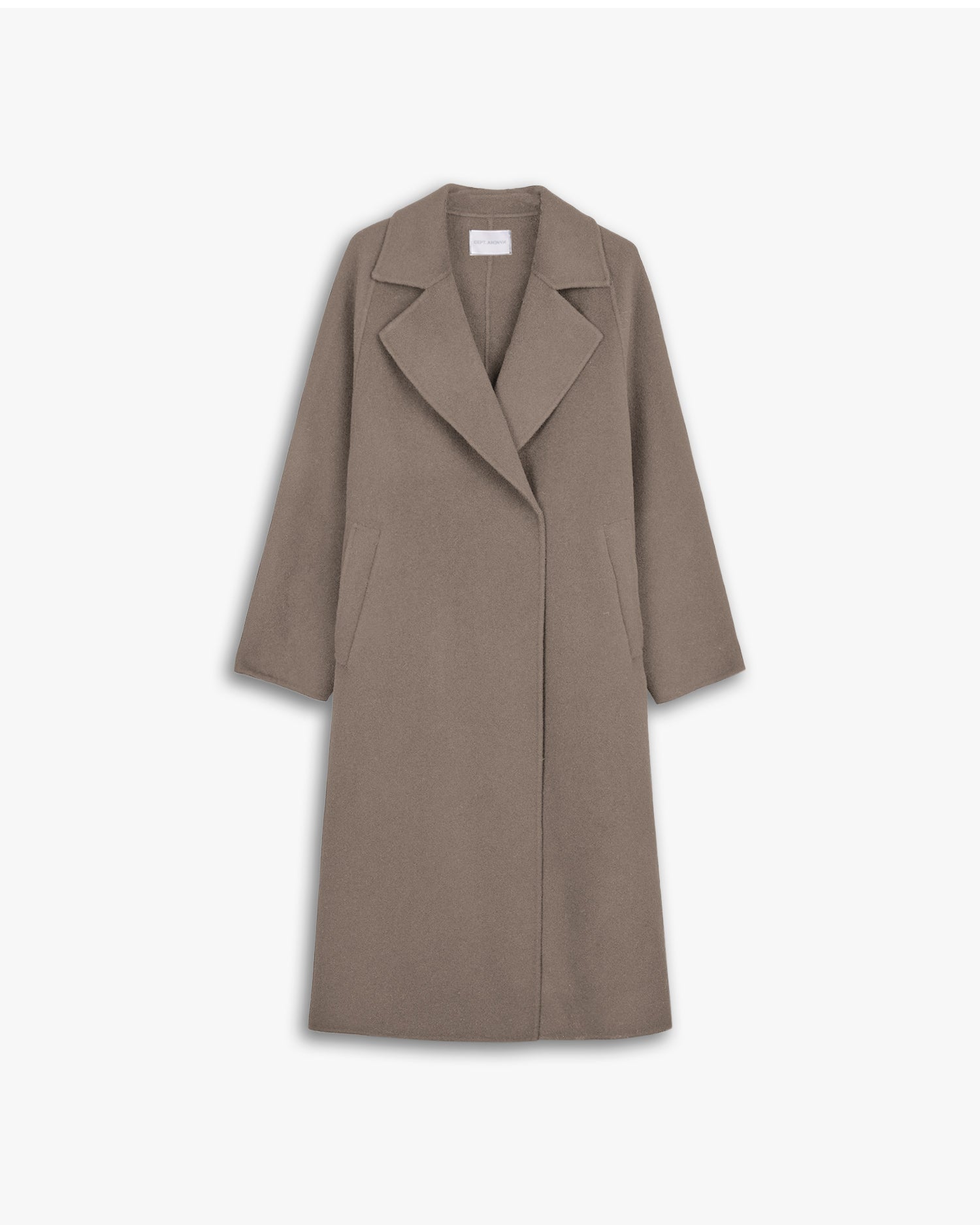 Single Buttoned Belted Wool Coat image 0