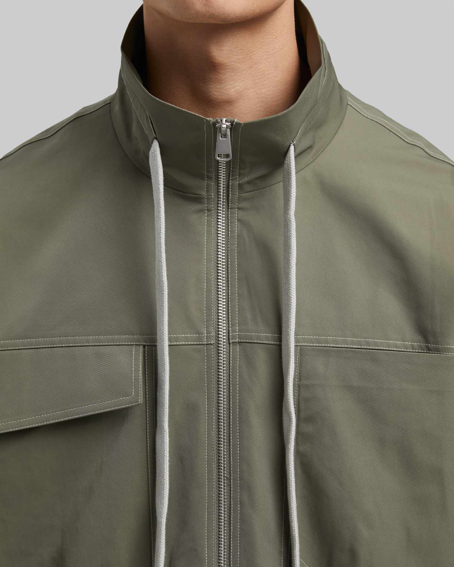 Drawstring Multi-Pocket Long Coat image 5
