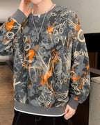 Tie-Dyed Crewneck Sweatshirt - Ash, XXL image