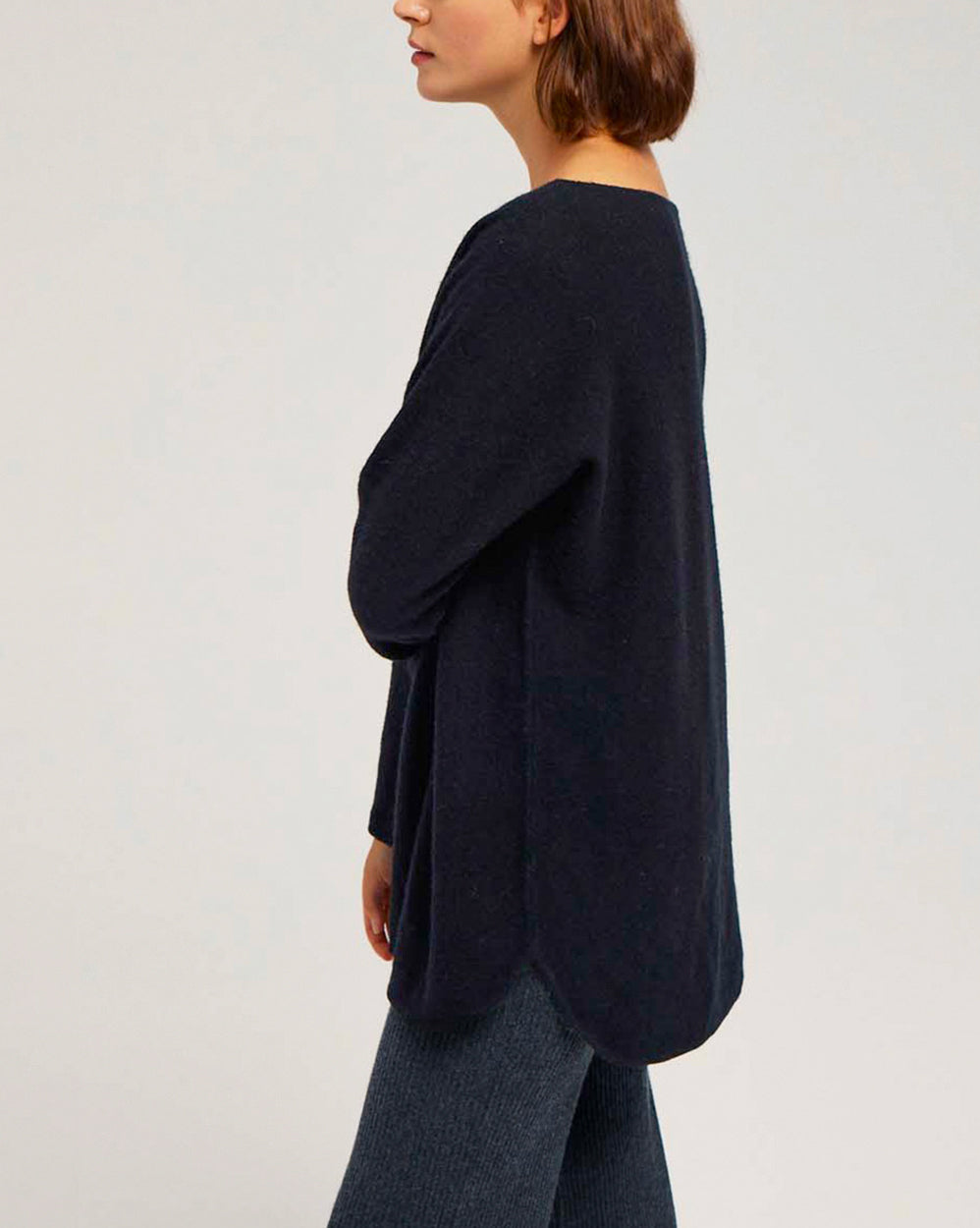 Boatneck Casual Cashmere Sweater image 3