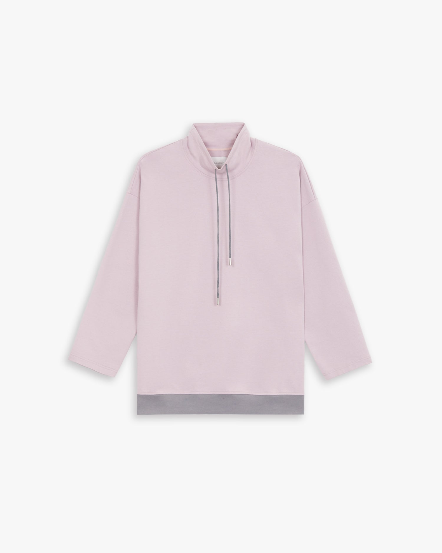 High-Neck Drawstring Essential Sweatshirt image 0