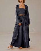 Maxi Pleated Cardigan - Aegean, S image