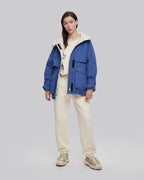 Down Hooded Parka - Royal blue, XS image