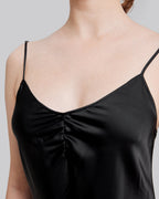 Elegant Strap Long Black Dress image 5