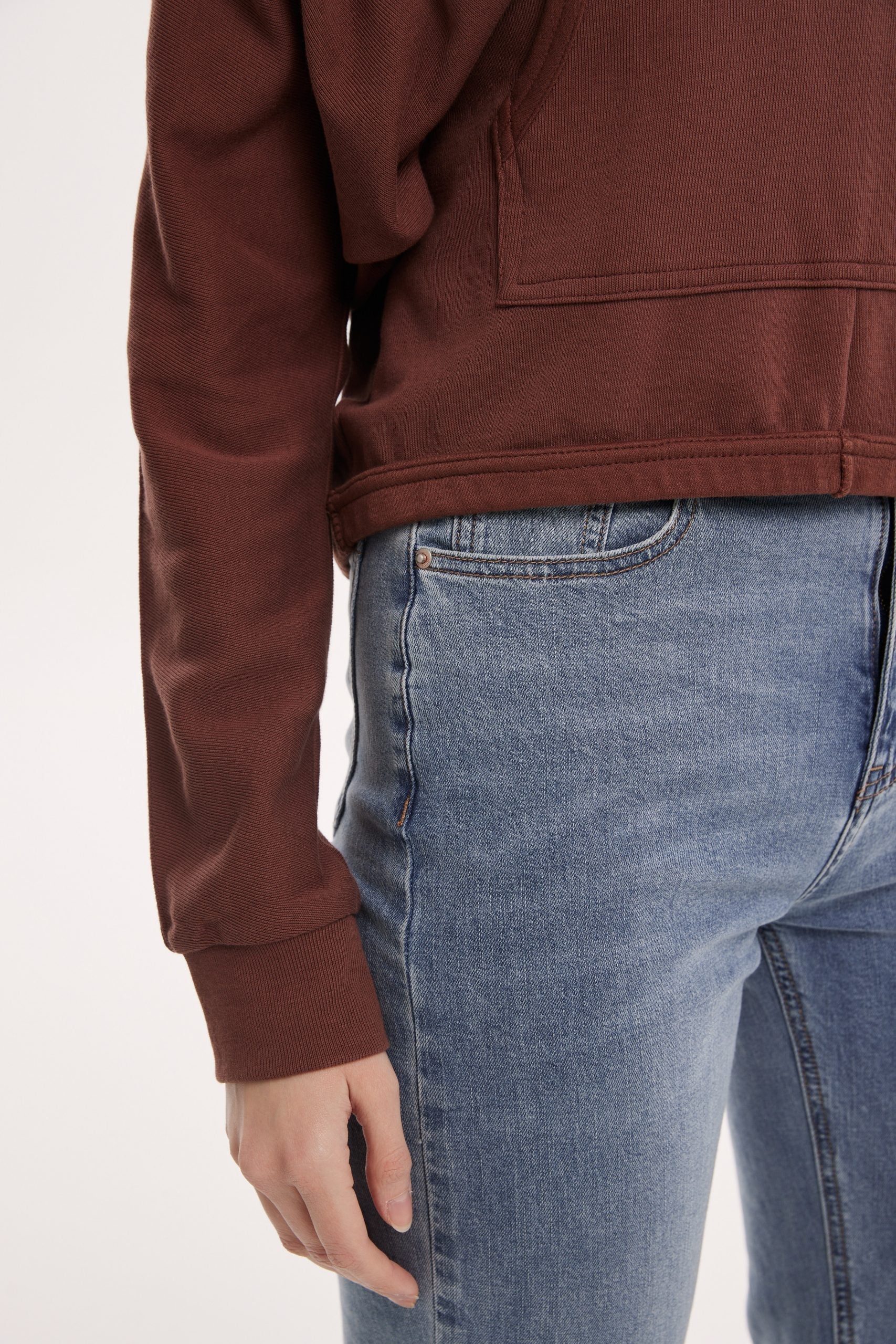 V-Neck Plain Hoodie image 6
