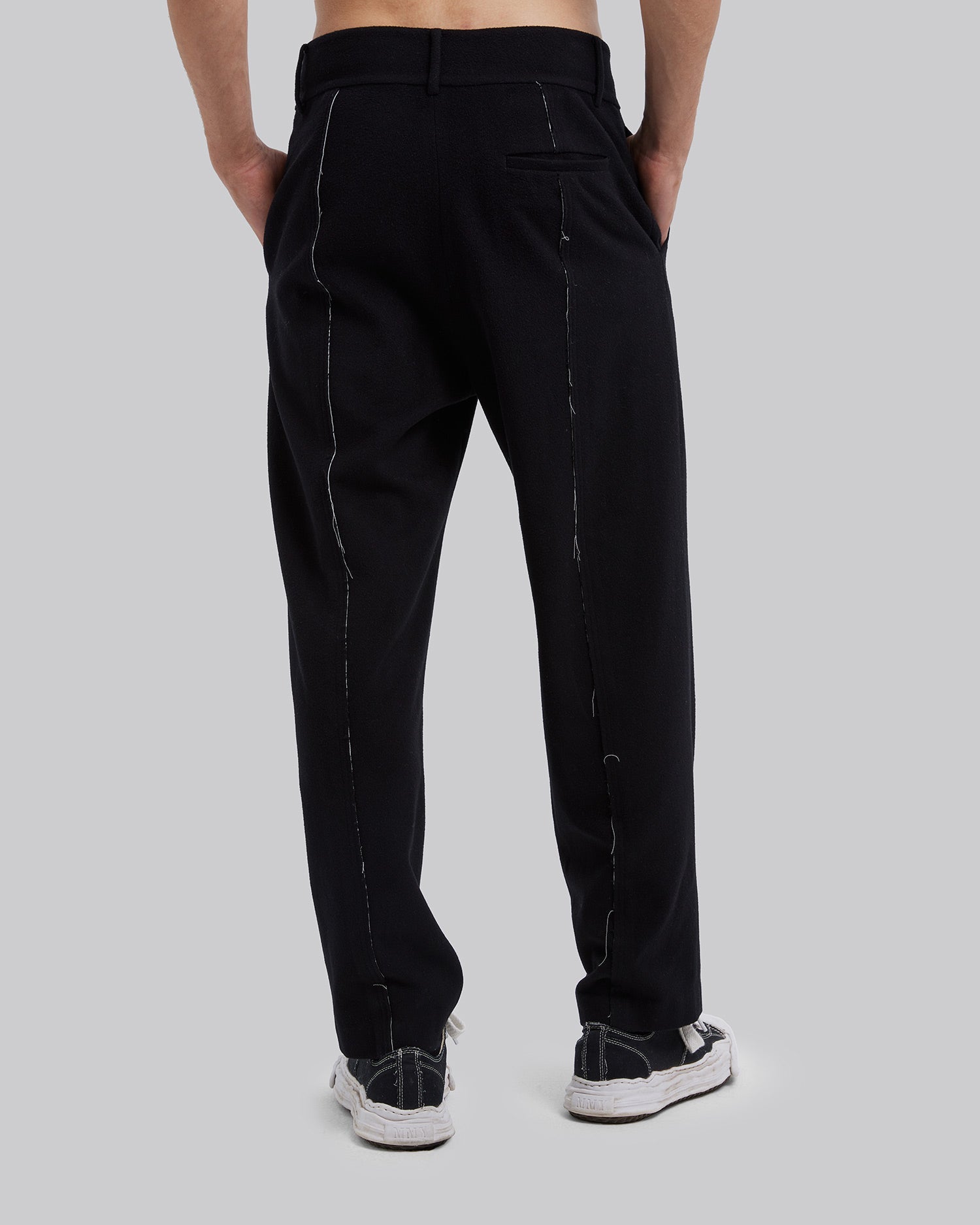 Raw-Edge Wool Pants image 4