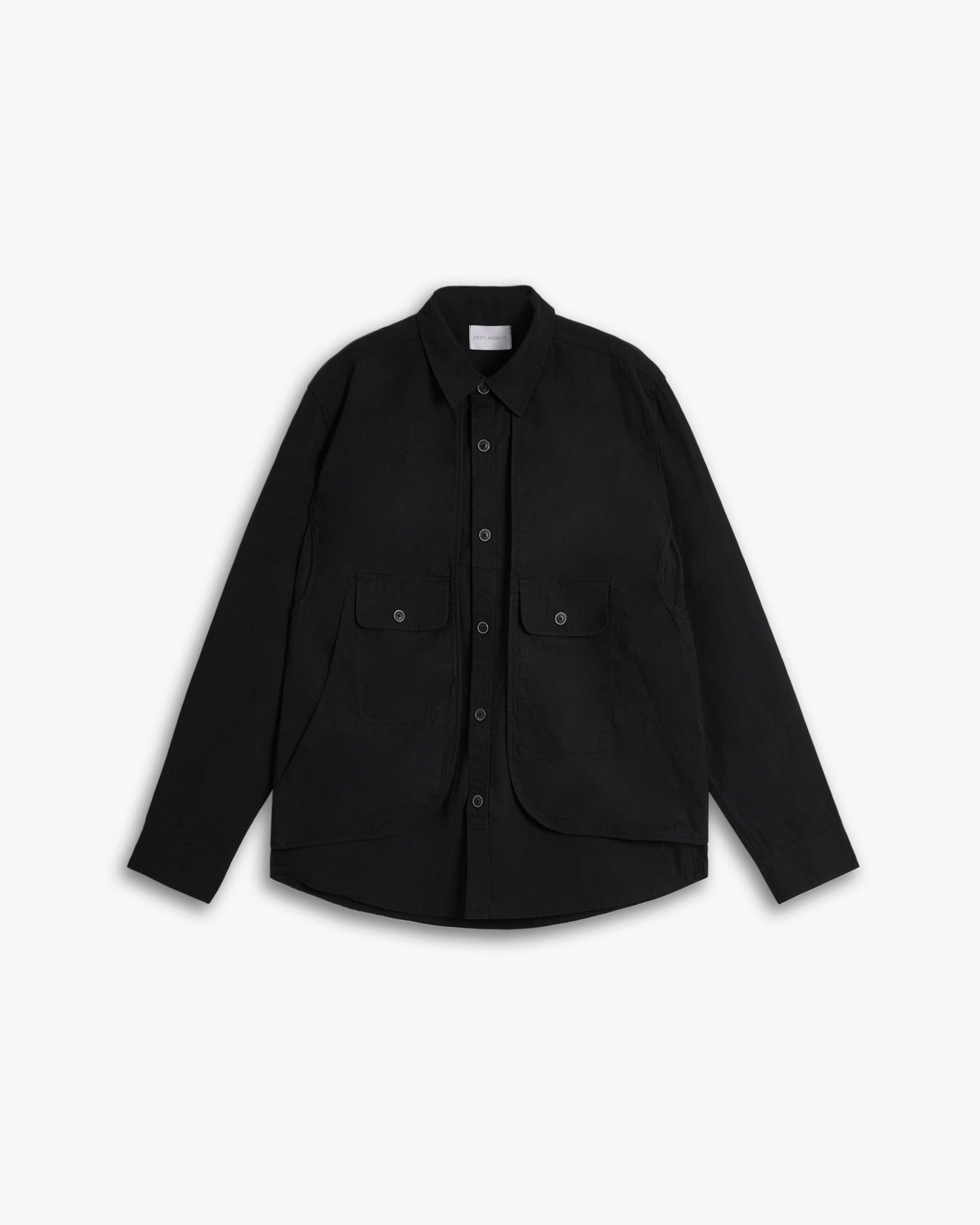 All-Black Cotton Overshirt image 0