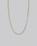 1 X Silver Bold Curb Chain with Plate image 0